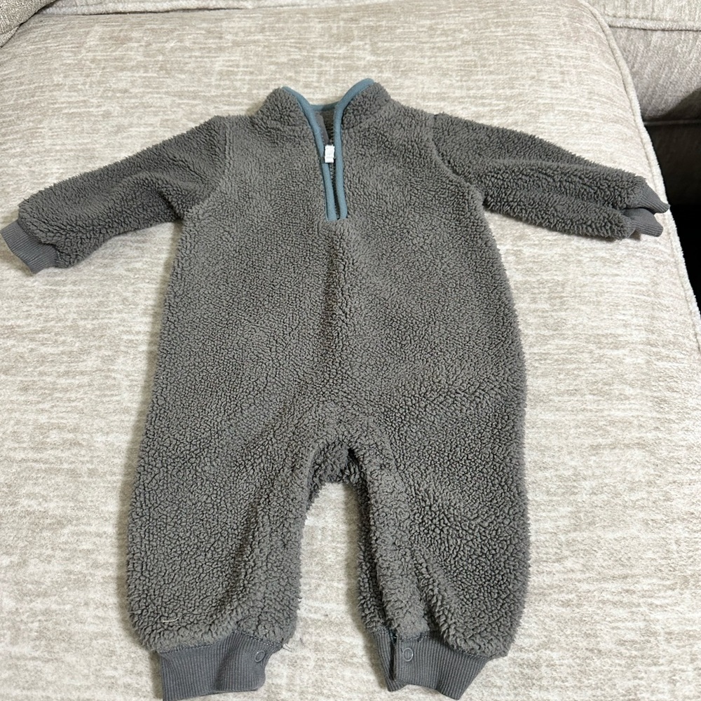 Chick Pea fleece romper